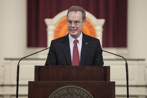 Chancellor Kent Syverud began his tenure in April 2014 following the departure of Nancy Cantor.